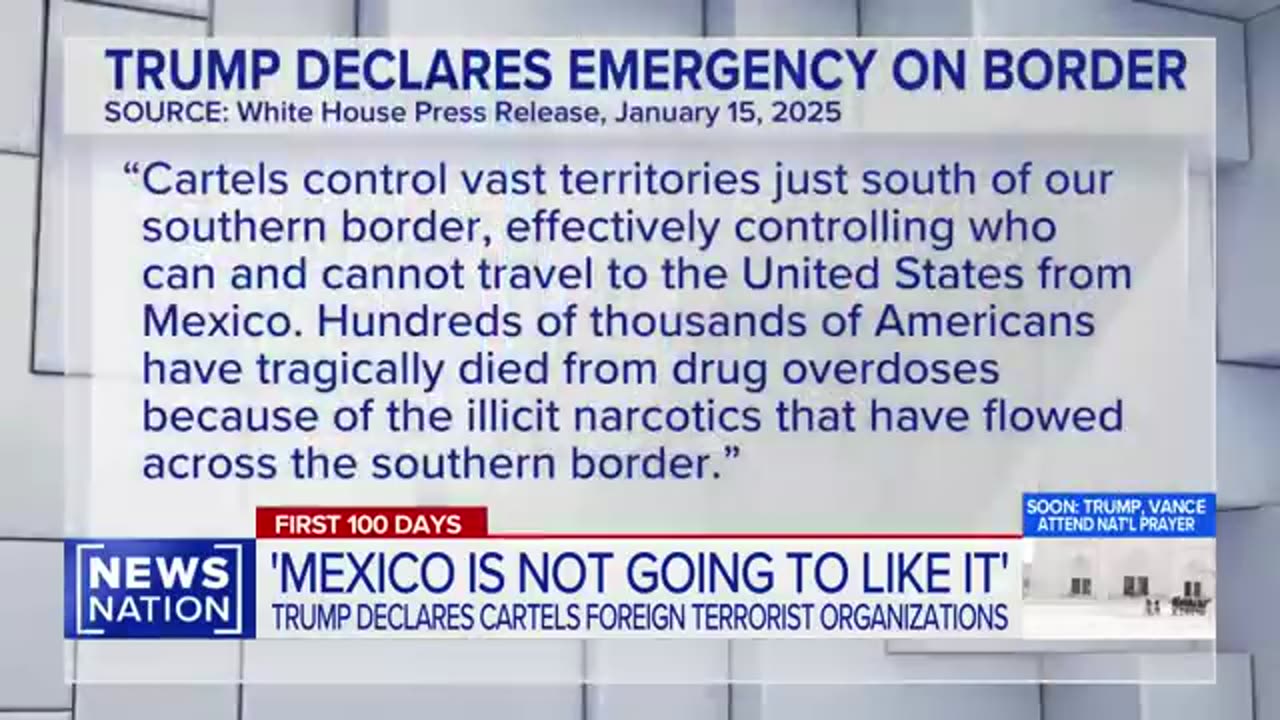 Trump declares Mexican cartels as foreign terrorist organizations