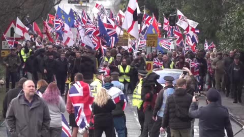 Locals out in force in Crowborough after bus loads of fighting age foreign men were