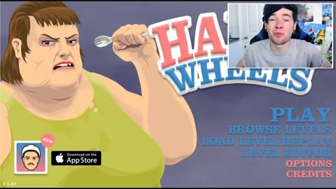 dantdm screamed at happy wheels