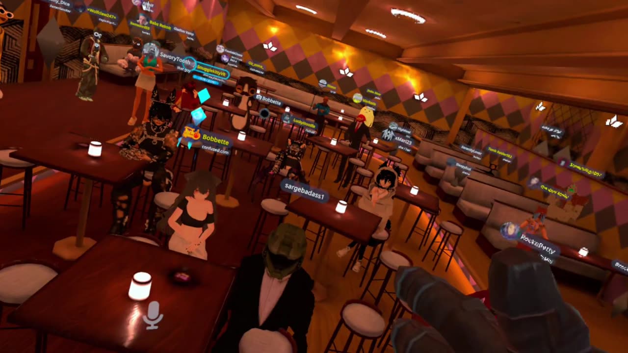 VRChat stand-up comedy [first person perspective]