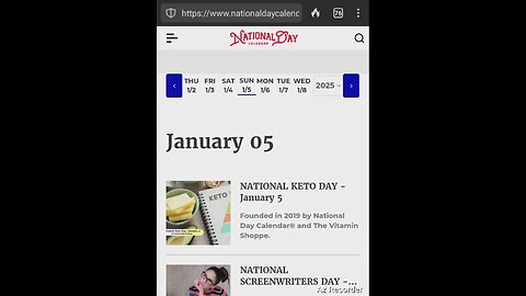 Today Is National What Day Jan 5