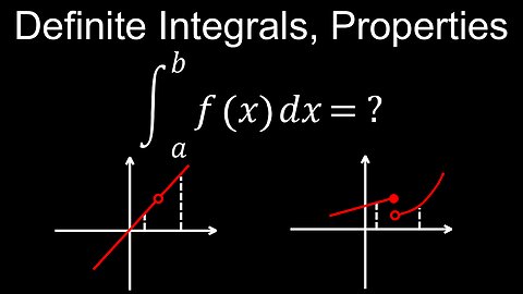 Definite Integrals, Formula, Properties, Rules, Integration over Discontinuities - Calculus
