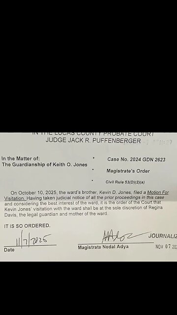 Kevin got court documentation to see his brother now❤️