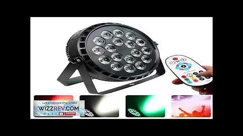 Flat LED Par RGBW DJ Lighting Effect DMX/Remote Control LED Par Light Review