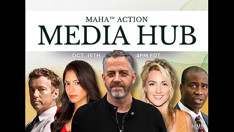 MAHA Action Media Hub LIVE w/ Sen. Rand Paul, Russell Brand, Dr. Joseph Ladapo, Laura Delano & More