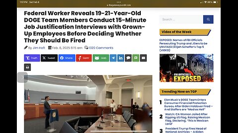 Federal Worker Reveals 19-21-Year-Old DOGE Team Members Conduct 15-Minute Job Justification Intervie