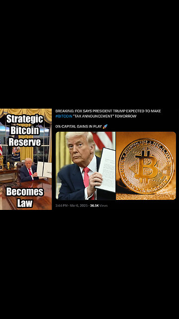 Trump signs Executive Order creating a National "Strategic Bitcoin Reserve" 💪🪙