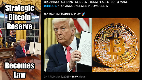 Trump signs Executive Order creating a National "Strategic Bitcoin Reserve" 💪🪙