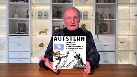 Eugen Drewermann: Videobotschaft für AUFSTEHN FÜR FRIEDEN an der Clay-Kaserne 28.12.2024