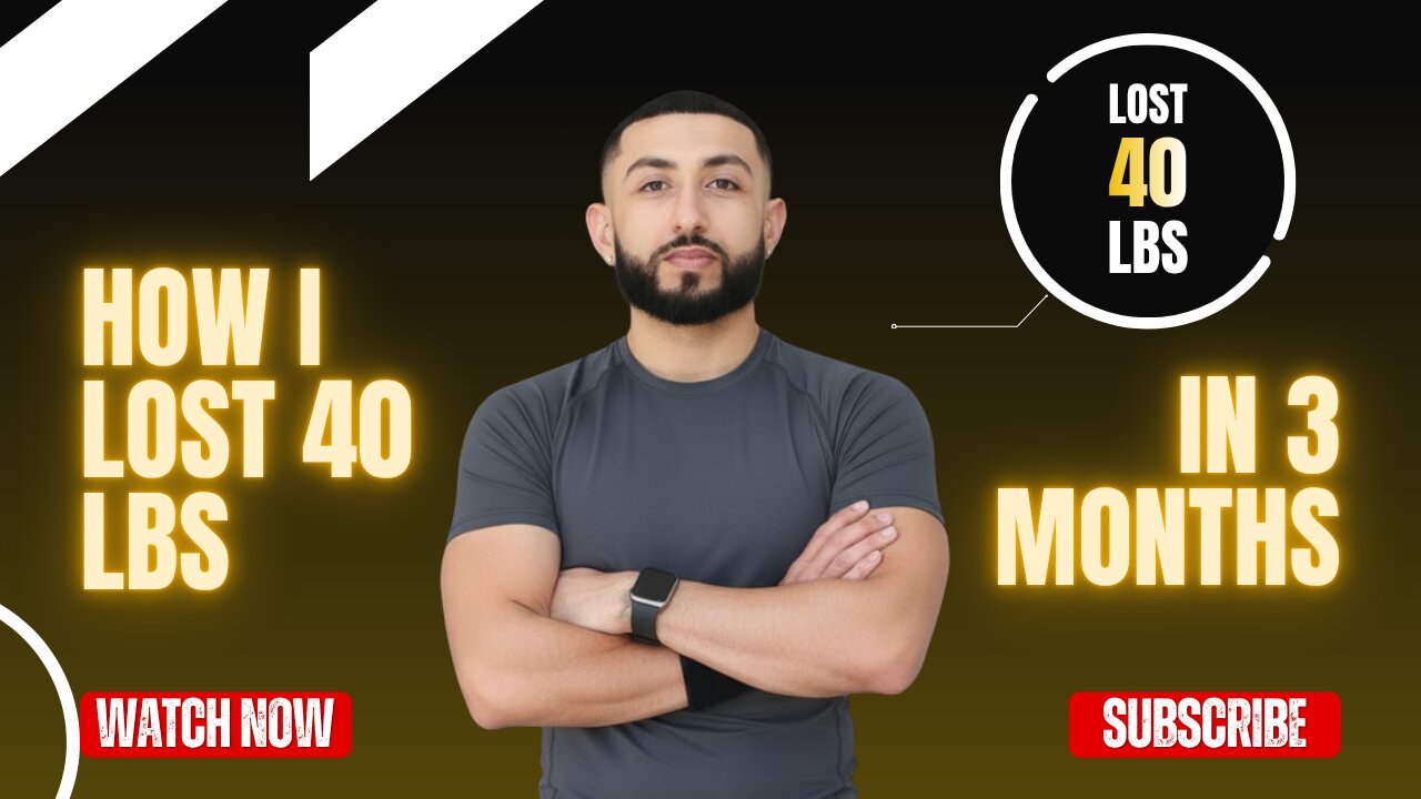 How I lost 40 LBS in 3 months!