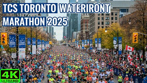 【4K】🏃‍♂️ TCS Toronto Waterfront Marathon 2025 | Full & Half Marathon Canada 🇨🇦