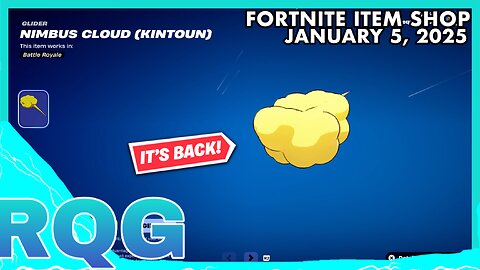 DRAGON BALL IS FINALLY BACK+CLOUD GLIDER & "NEW" SKIN!! FORTNITE ITEM SHOP (January 5, 2025)