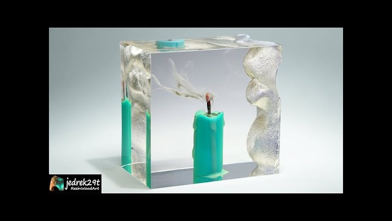 Candle SMOKE in Epoxy Resin. DIY the easy way - RESIN ART
