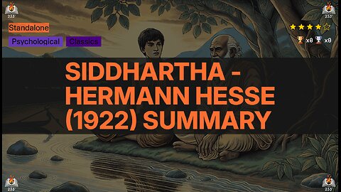 Siddhartha - Hermann Hesse (1922) Summary