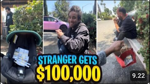 Millionaire blessed homeless who was on streets since he was 16 years old