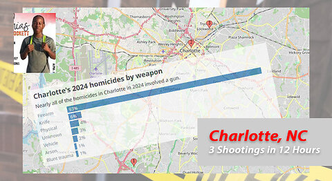 Charlotte NC - 3 Shootings in 12 hours - 2 Dead 2 Injured