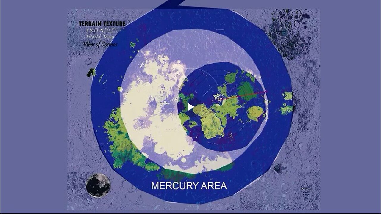 Like the Moon That Mirrors Earth, the Planets & Venus and Mercury Mirror the Flat Planes Below Them