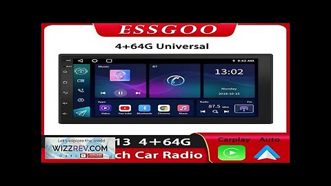 ESSGOO Car Radio Wireless Carplay Android Auto 2 Din 7"/9" GPS Navigator Review