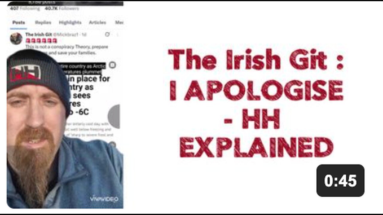 The Irish Git : I APOLOGISE - HH EXPLAINED