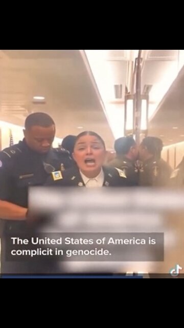 The US military are protesting against the Gaza genocide