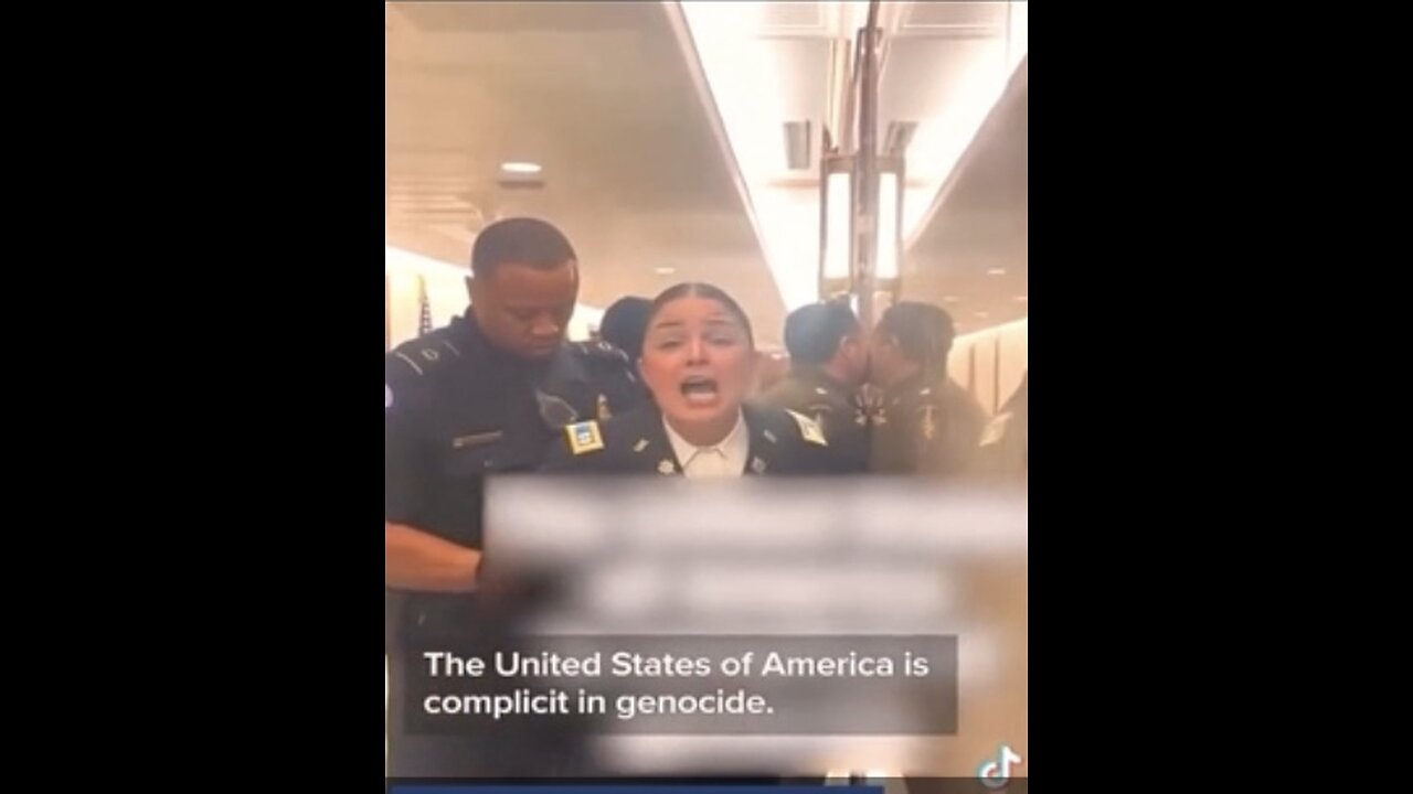 The US military are protesting against the Gaza genocide