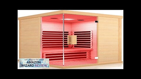 OUTEXER Sauna Room Indoor Far Infrared Saunas Home Canadian Hemlock 1400W Low-EMF Review