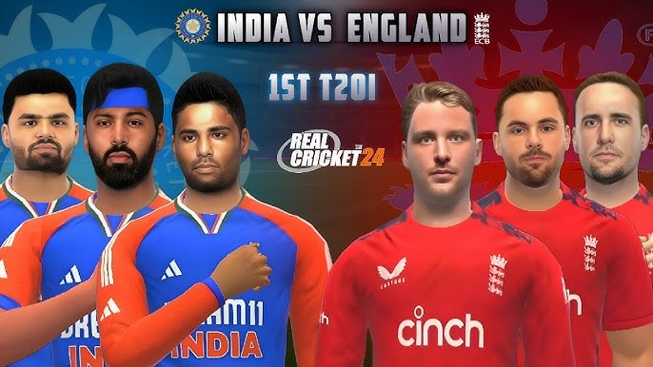 India vs england T20 match highlights gameplay 4k video 1st inning