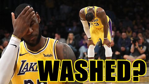 41 year old LeBron James may be WASHED UP after scoring just 8 points! Numbers at CAREER LOWS!