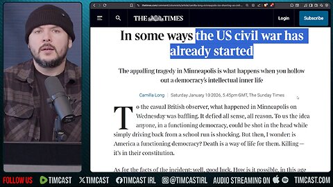 Leftist Cops Declare Feds ILLEGITIMITE, Writer Warns CIVIL WAR HAS BEGUN | Tim Pool