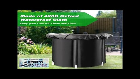 Ice Bath Cover Drawstring Bathtub Cover Ice Bath Insulated Cover Windproof Review