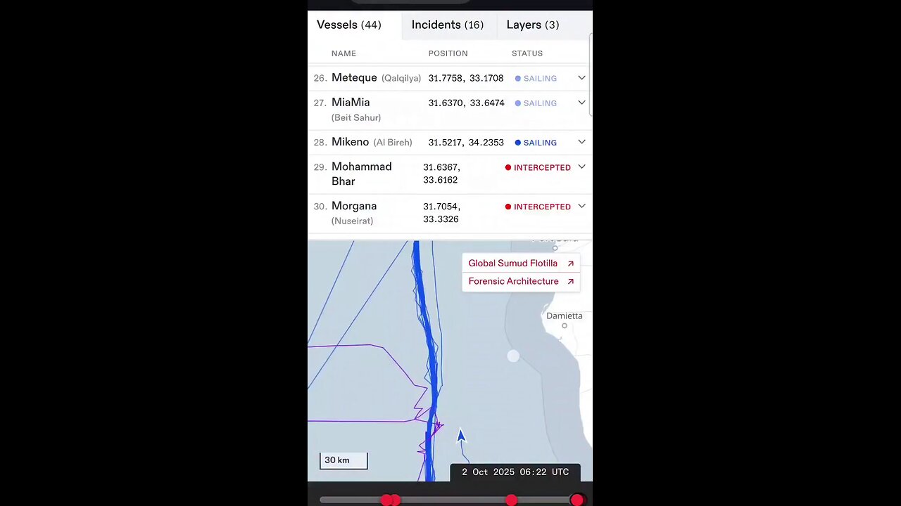 Mikeno ship successfully broke through the Israeli blockade and entered Gaza's territorial waters!!