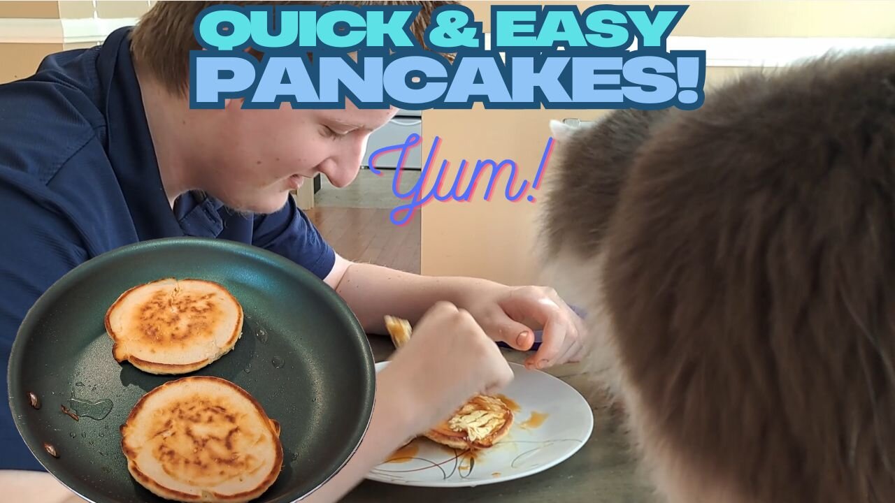 HOMEMADE PANCAKE RECIPE FROM SCRATCH! EASY & QUICK!