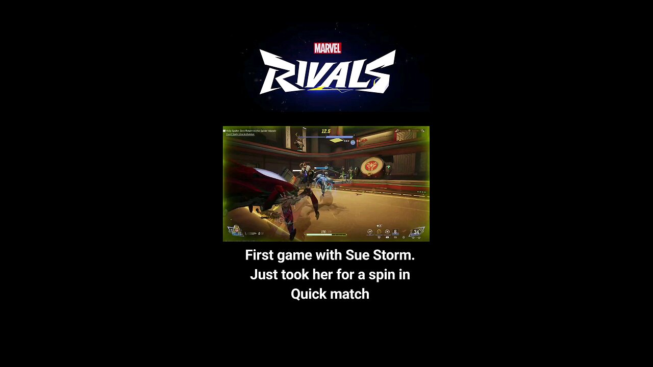 Marvel Rivals Sue Storm First Game