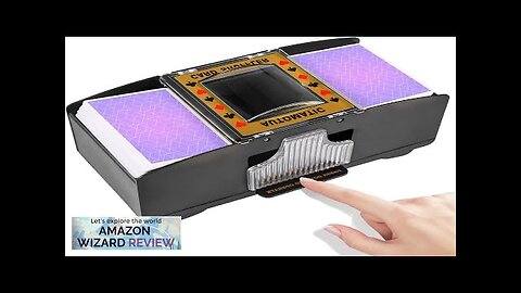 Automatic Card Shuffler 2 DeckBattery-Operated Electric UNO Poker ShufflerPlaying Card Review