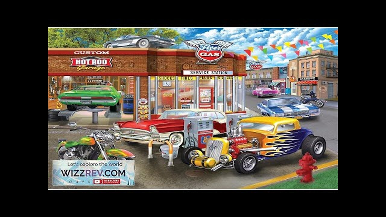 RoseArt Chris Bigelow Hot Rod Garage 1000 Piece Jigsaw Review