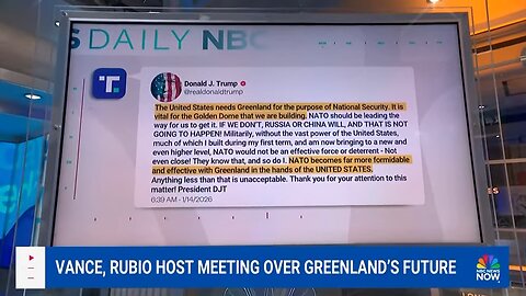 Greenland and Denmark officials meet with Vance and Rubio