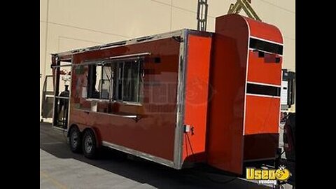 Like New - 2024 8' x 16' Barbecue Food Trailer with Porch for Sale in Nevada!