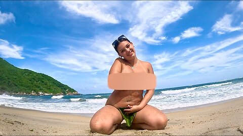 I Found The ONLY Clothing-Optional Beach in Colombia 🌴😳