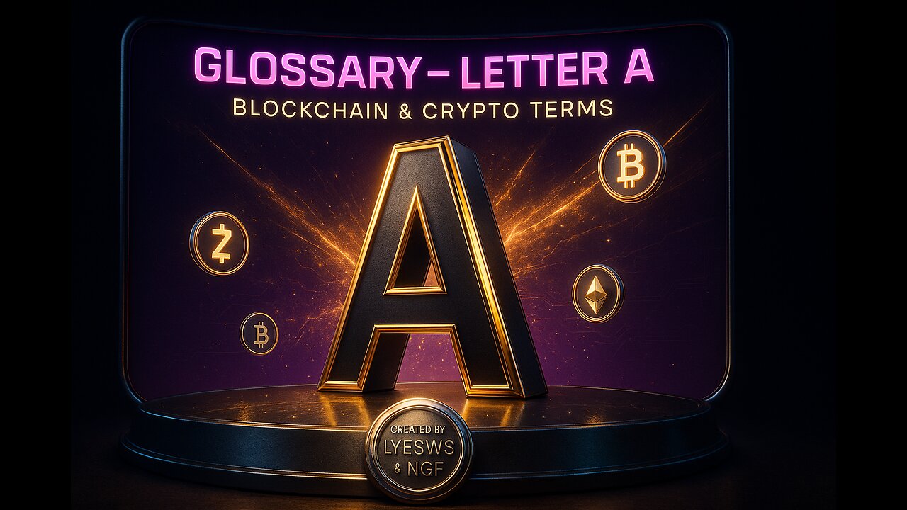 Blockchain & Web3 Glossary - Lettre A