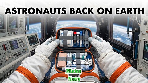 Space crew successfully returned to earth after medical evacuation