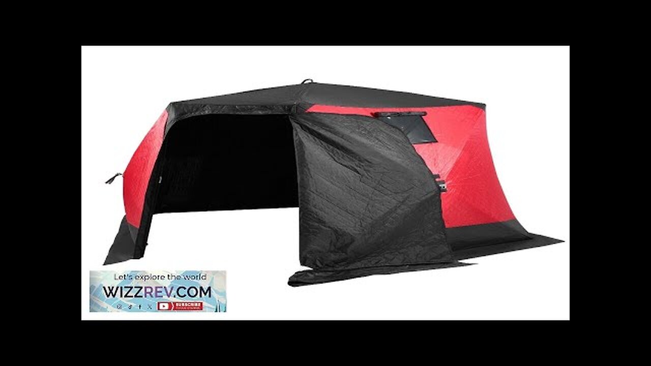 VEVOR 6-8 Person Ourdoor Portable Ice Shelter Pop-Up Ice Fishing Shanty Tent Review