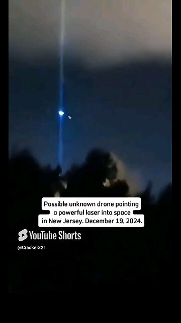 Drone Shoots a Laser into Space reaction