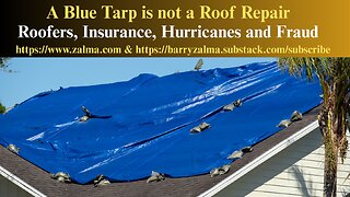A Blue Tarp is not a Roof Repair