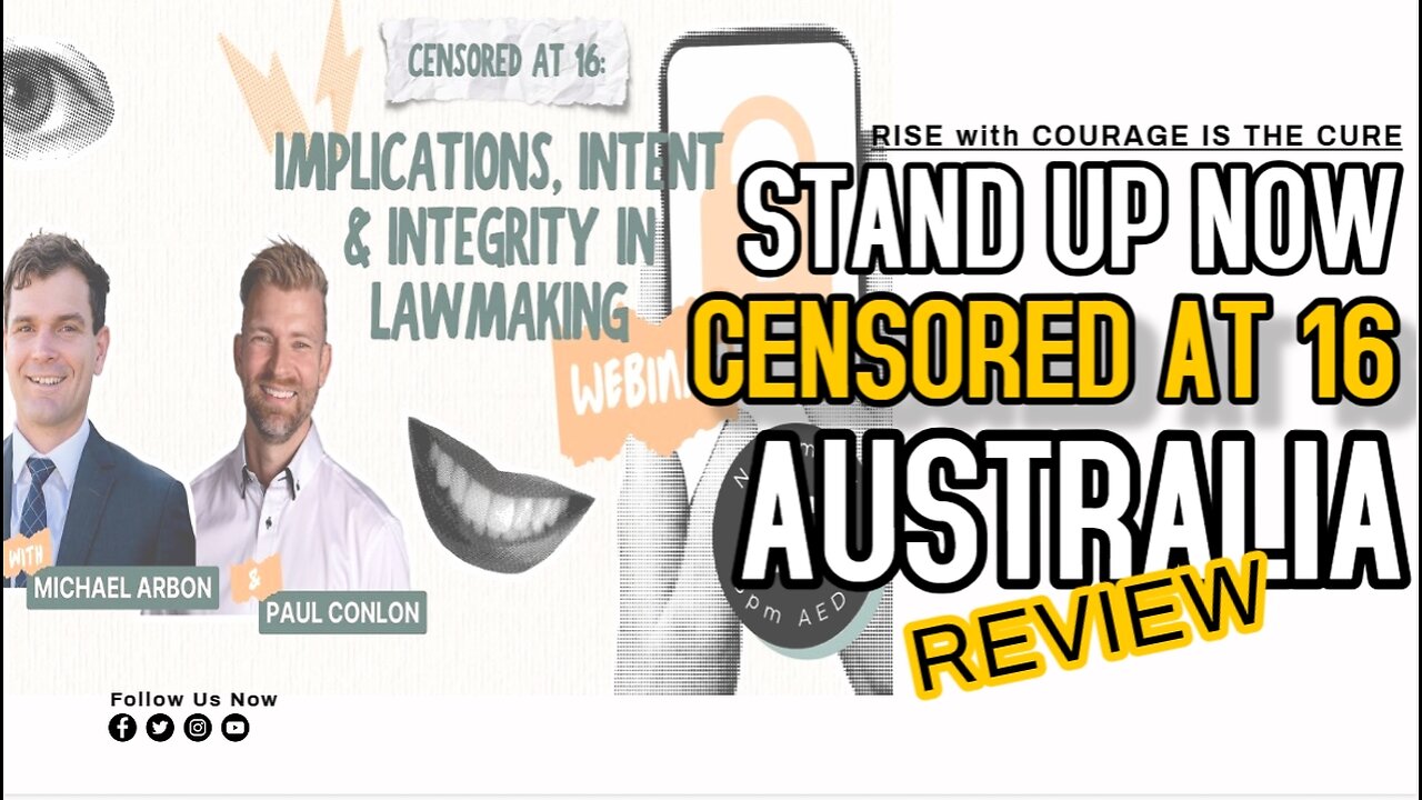 PODCAST RISE | CENSORED AT 16 Stand Up Now Australia Webinar Review