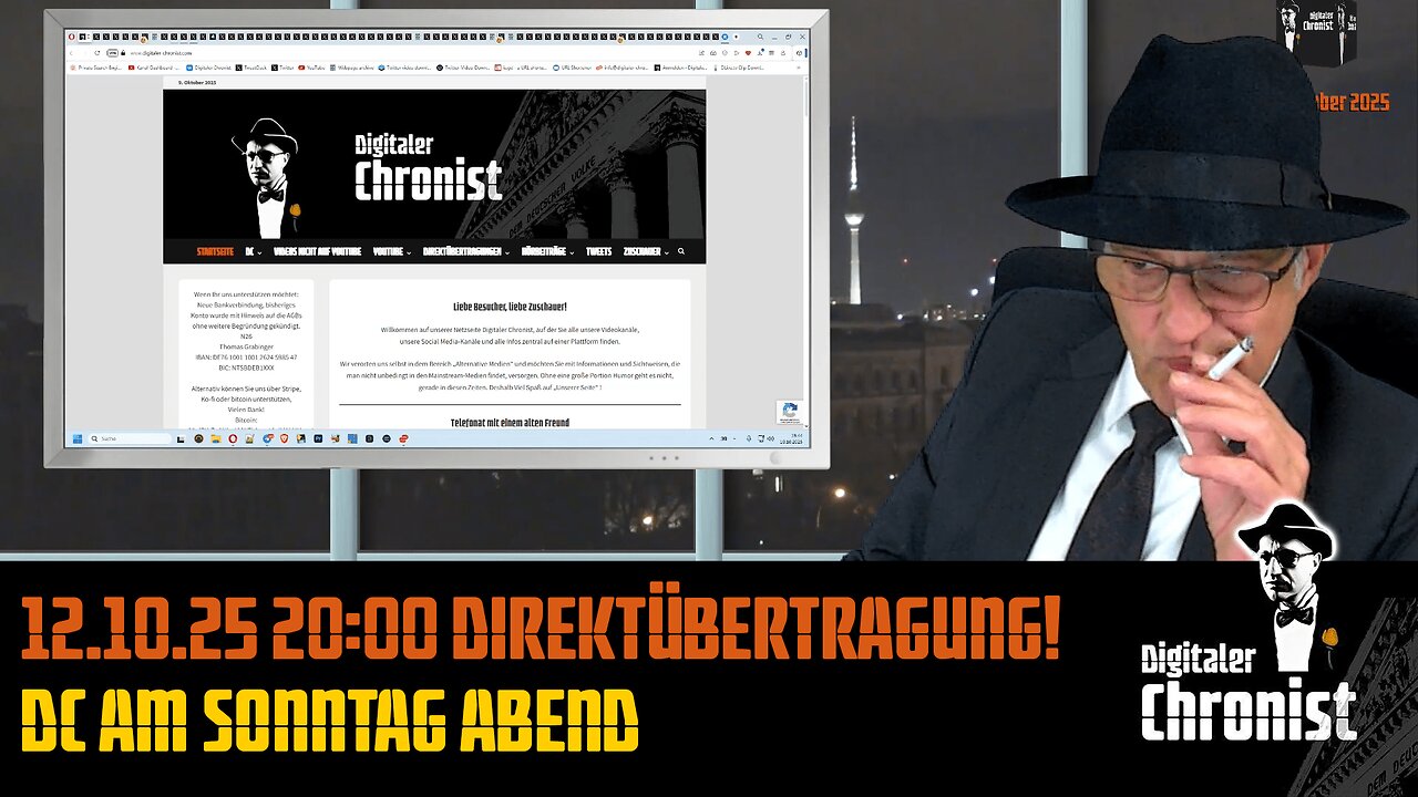 Aufzeichnung vom 12.10.25 DC am Sonntag Abend