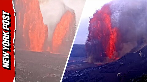 Hawaii's Kilauea blasts lava 35,000 feet above sea level