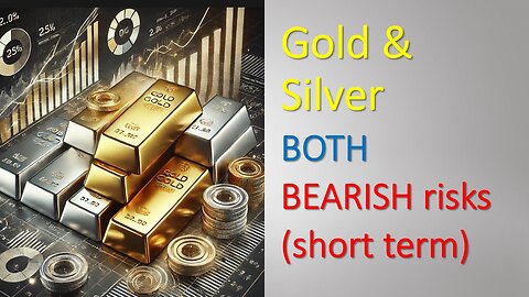 Gold and Silver both BEARISH risks short term