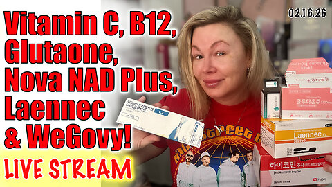 Live Weekly VItamins B12, C, Glutaone, Laennec, Nova NAD+, Wegovy! Code Jessica10