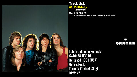 Journey – Faithfully (Full Record) – 1983 – CAT.# 38–03840