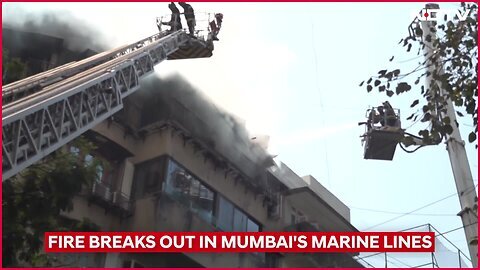 Mumbai Fire _ Massive Fire Breaks Out In A Building In Mumbai's Marine Lines